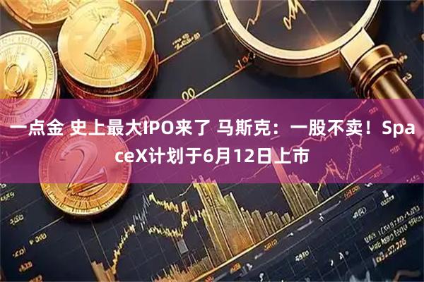 一点金 史上最大IPO来了 马斯克：一股不卖！SpaceX计划于6月12日上市